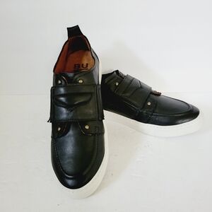 New Bueno Relax Slip On Black Leather Sneaker, Size 11